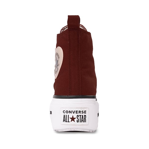 alternate view Converse Chuck Taylor All Star Lift Double Stack Charms High-Top Sneaker - Bordeaux / PinkALT4