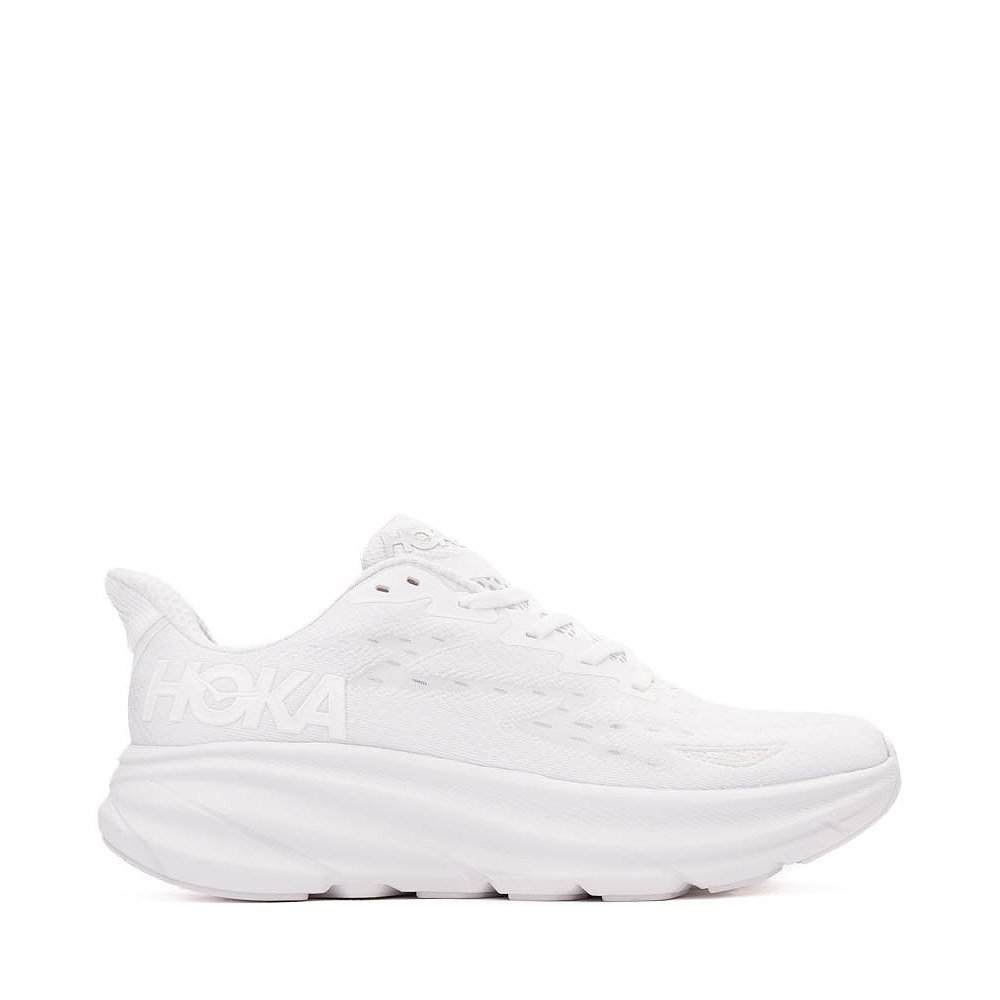 Womens HOKA Clifton 9 Athletic Shoe - White / White