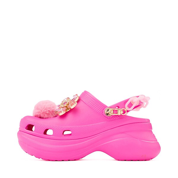 alternate view Womens Crocs Classic Bae Disruptive Platform Clog - Electric PinkALT1