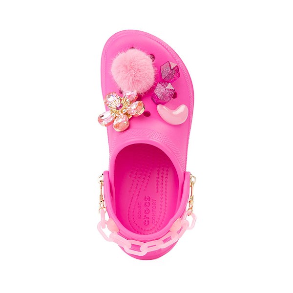 alternate view Womens Crocs Classic Bae Disruptive Platform Clog - Electric PinkALT2