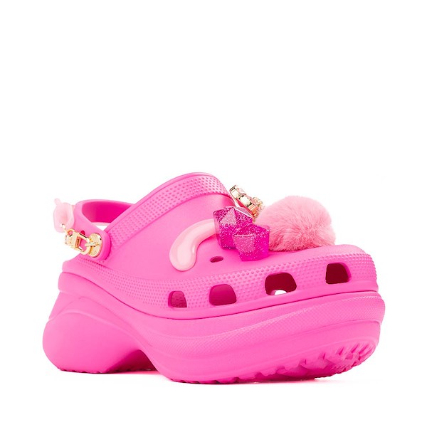 alternate view Womens Crocs Classic Bae Disruptive Platform Clog - Electric PinkALT5