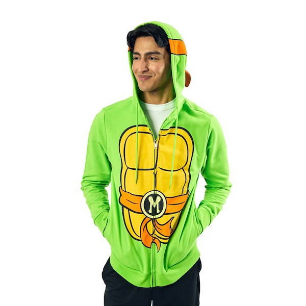 Teenage Mutant Ninja Turtles Michelangelo Cosplay Hoodie - Green