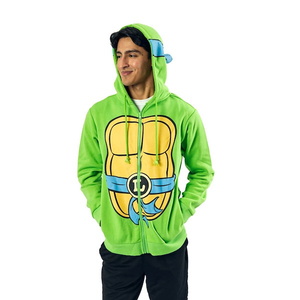 Teenage Mutant Ninja Turtles Leonardo Cosplay Hoodie - Green