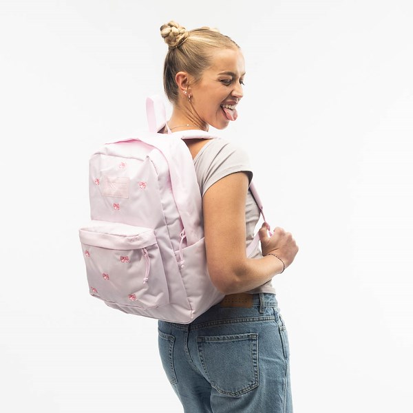 alternate view JanSport Superbreak® Plus Backpack - Pink BowsALT1BADULT