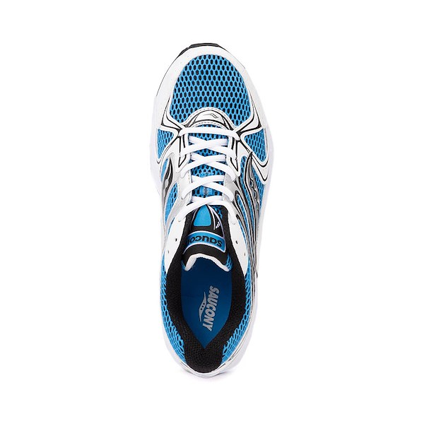 alternate view Saucony Ride Millennium Athletic Shoe - White / Diva BlueALT2