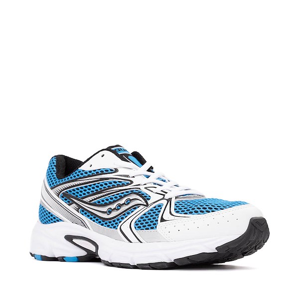 alternate view Saucony Ride Millennium Athletic Shoe - White / Diva BlueALT5