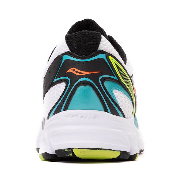 alternate view Saucony Ride Millennium Athletic Shoe - White / Mutant Green / OrangeALT4