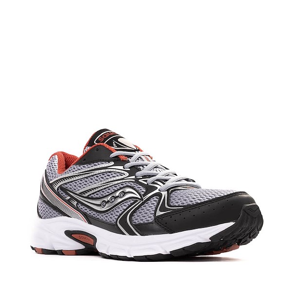 alternate view Saucony Ride Millennium Athletic Shoe - Grey / Black / RedALT5