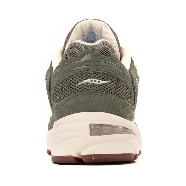 alternate view Saucony Grid Jazz 9 Athletic Shoe - Olive / Off WhiteALT4
