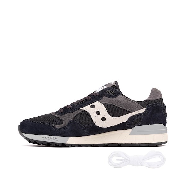 alternate view Mens Saucony Shadow 5000 Athletic Shoe - Black / CreamALT1