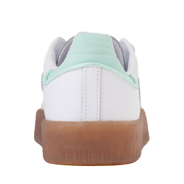 alternate view adidas Sambae Athletic Shoe - Big Kid - White / Clear Mint / GoldALT4