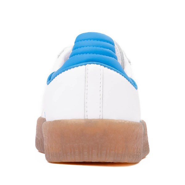 alternate view adidas Sambae Athletic Shoe - Big Kid - White / Bright Blue / GoldALT4