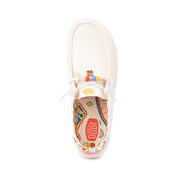 alternate view Womens HEYDUDE Wendy Charms Slip-On Casual Shoe - NaturalALT2