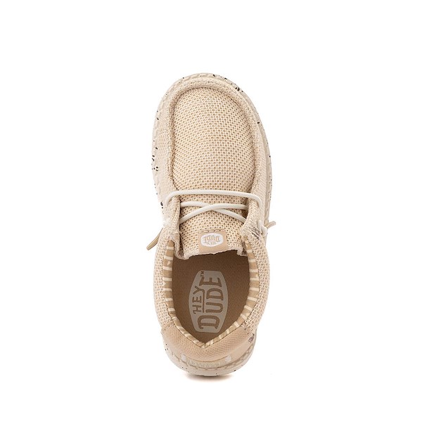 alternate view HEYDUDE Wally Stretch Sox Casual Shoe - Little Kid / Big Kid - Irish CreamALT2