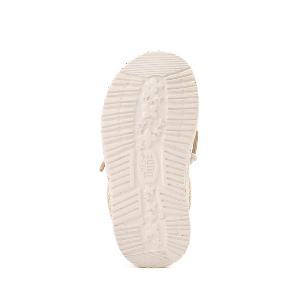 alternate view HEYDUDE Wally Stretch Sox Casual Shoe - Baby / Toddler - Irish CreamALT3