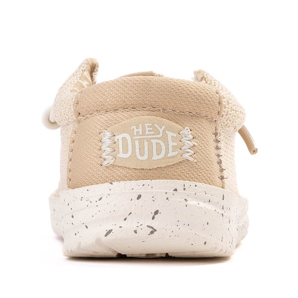 alternate view HEYDUDE Wally Stretch Sox Casual Shoe - Baby / Toddler - Irish CreamALT4