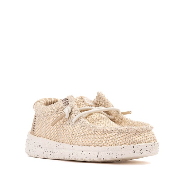 alternate view HEYDUDE Wally Stretch Sox Casual Shoe - Baby / Toddler - Irish CreamALT5
