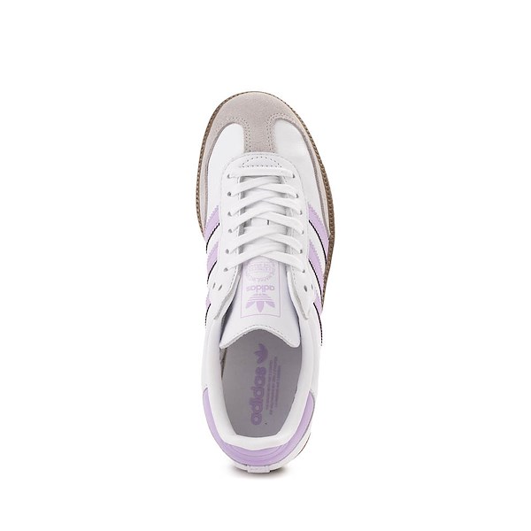 alternate view adidas Samba OG Athletic Shoe - Big Kid - Cloud White / Powder Plum / GumALT2