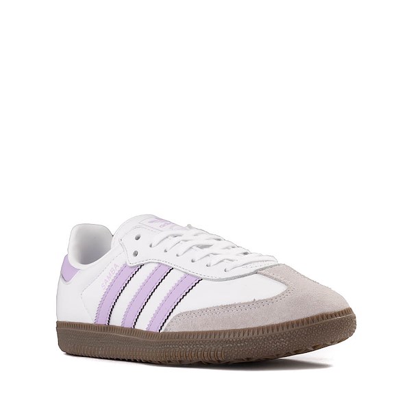 alternate view adidas Samba OG Athletic Shoe - Big Kid - Cloud White / Powder Plum / GumALT5
