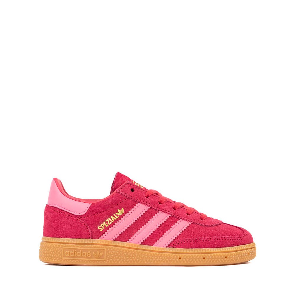 adidas Handball Spezial Athletic Shoe - Little Kid - Ruby Red / Lucid Pink / Gum