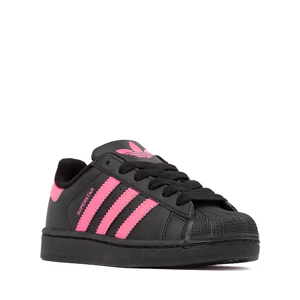 alternate view adidas Superstar II Athletic Shoe - Little Kid - Black / Lucid PinkALT5