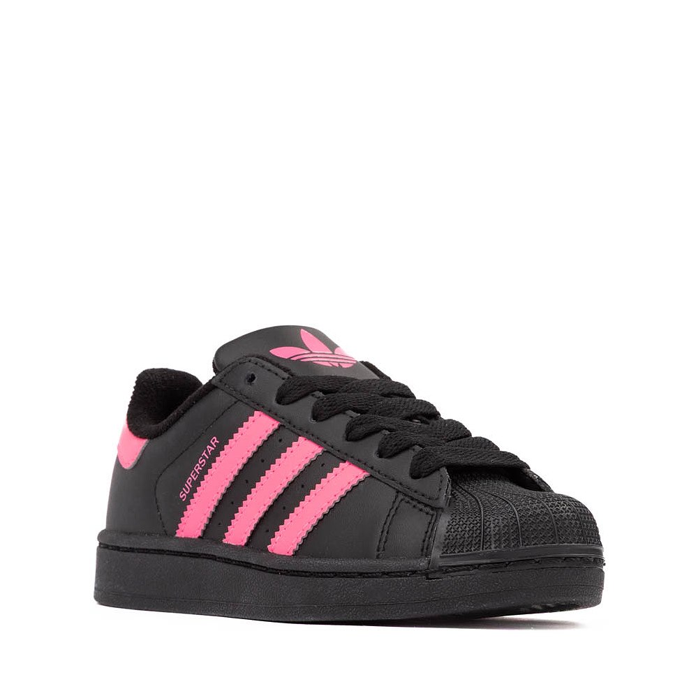 Black / Lucid Pink - adidas Superstar II Athletic Shoe