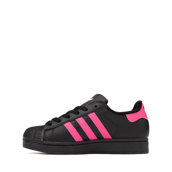 alternate view adidas Superstar II Athletic Shoe - Big Kid - Black / Lucid PinkALT1