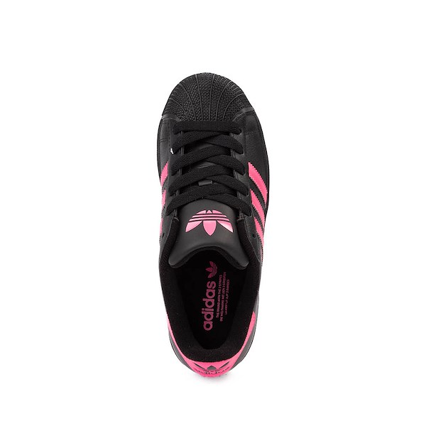 alternate view adidas Superstar II Athletic Shoe - Big Kid - Black / Lucid PinkALT2