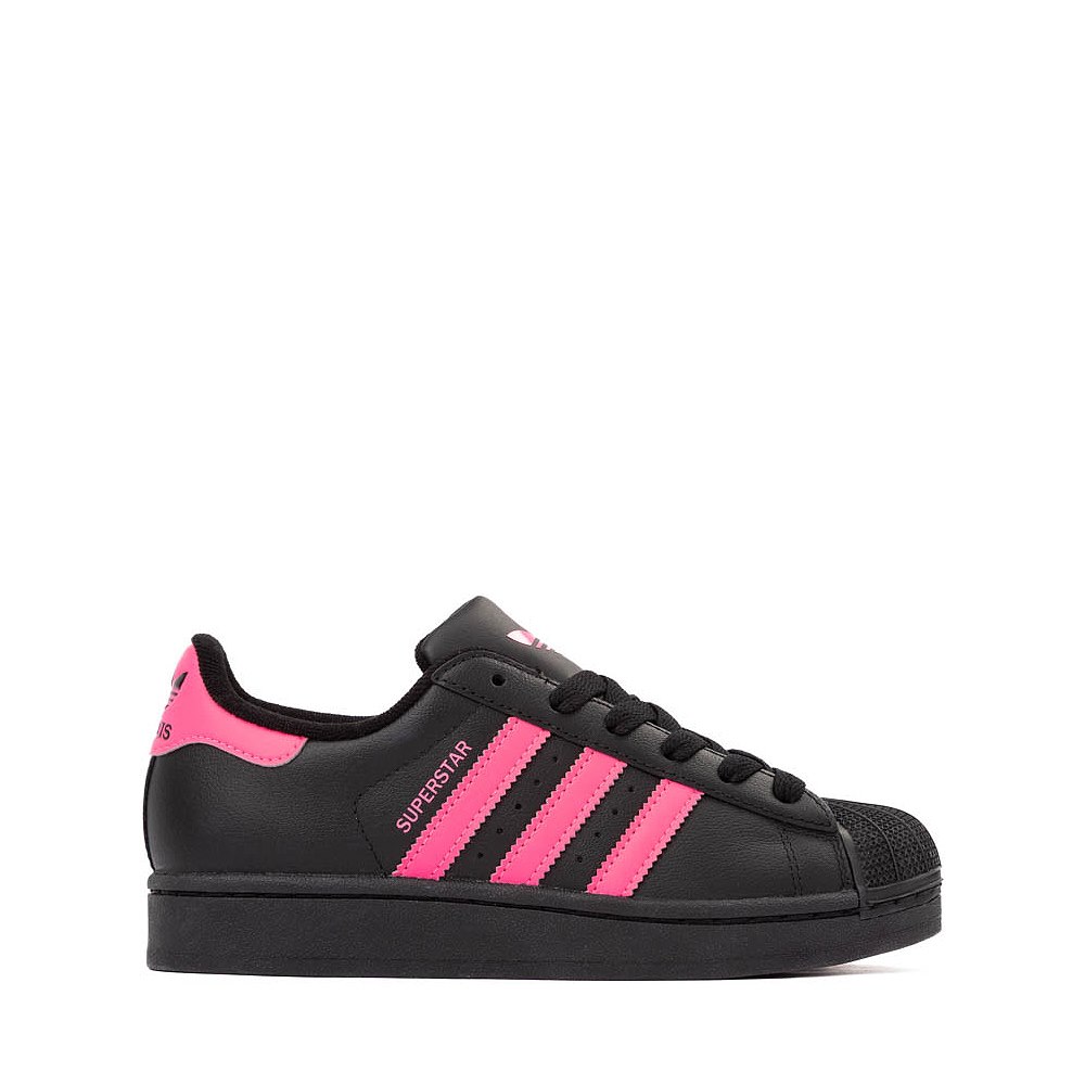 adidas Superstar II Athletic Shoe - Big Kid - Black / Lucid Pink