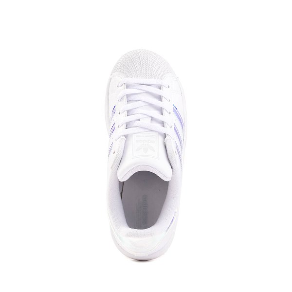 alternate view adidas Superstar II Athletic Shoe - Little Kid - White / Halo BlueALT2