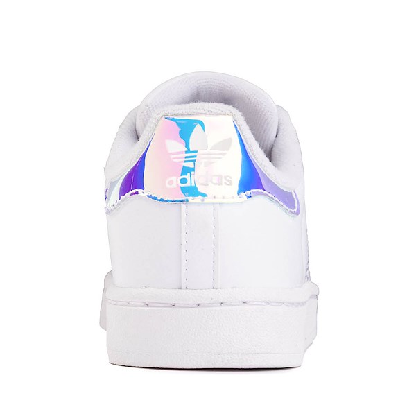 alternate view adidas Superstar II Athletic Shoe - Little Kid - White / Halo BlueALT4