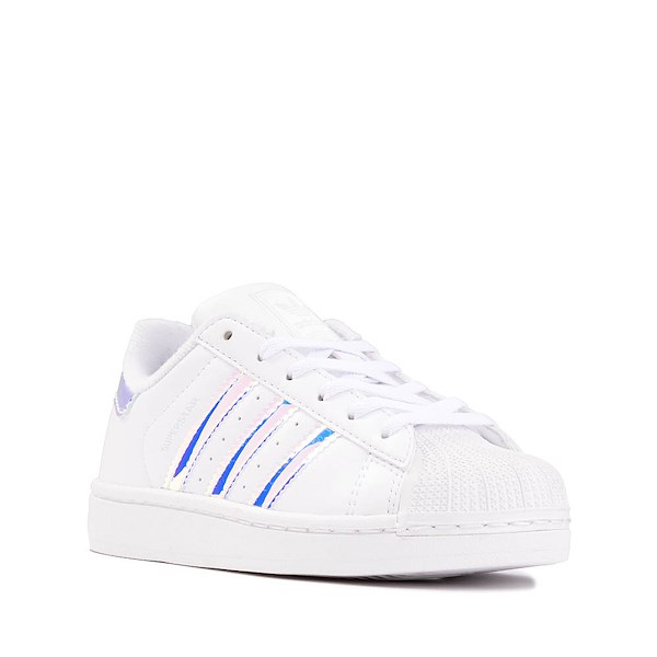 alternate view adidas Superstar II Athletic Shoe - Little Kid - White / Halo BlueALT5