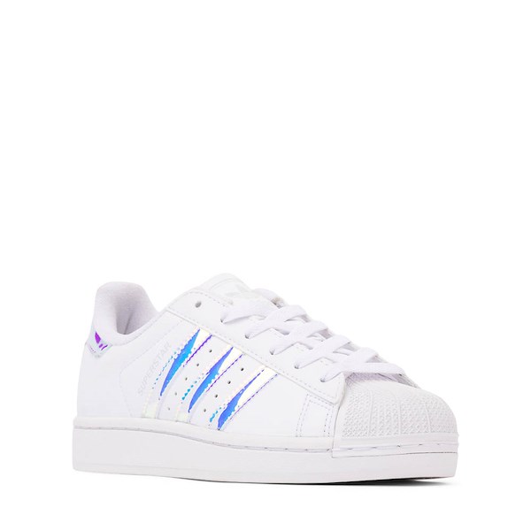 alternate view adidas Superstar II Athletic Shoe - Big Kid - White / Halo BlueALT5