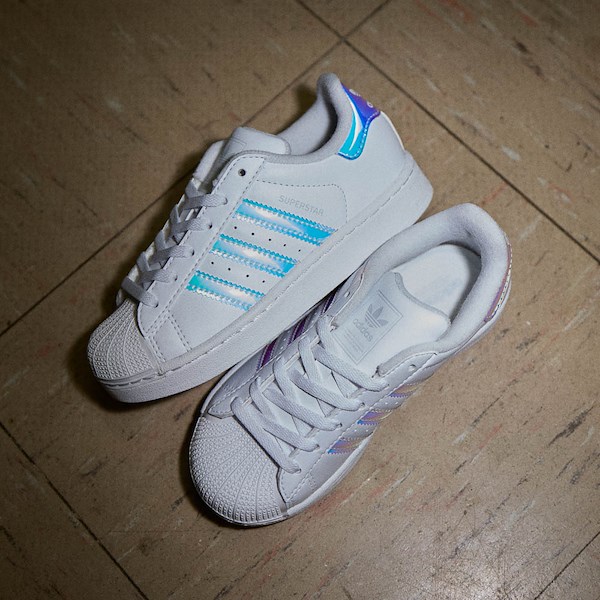 adidas Superstar II Athletic Shoe - Big Kid - White / Halo Blue