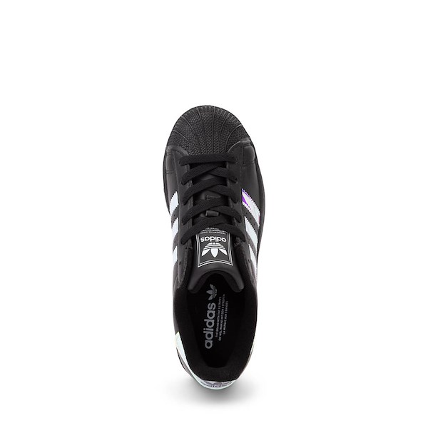 alternate view adidas Superstar II Athletic Shoe - Big Kid - Cloud Black / Halo BlueALT2
