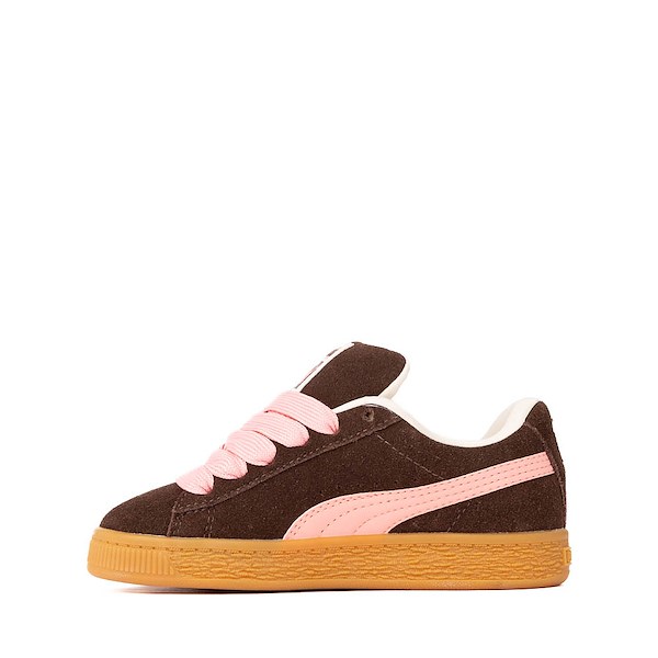 alternate view PUMA Suede XL Athletic Shoe - Little Kid / Big Kid - Brown / PeachALT1