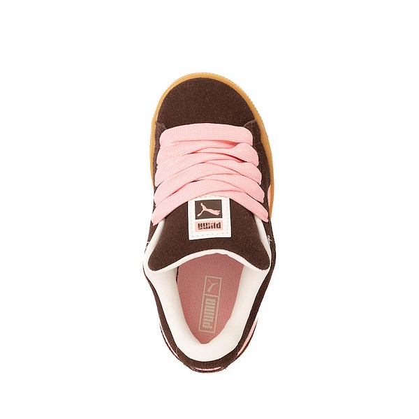 alternate view PUMA Suede XL Athletic Shoe - Little Kid / Big Kid - Brown / PeachALT2