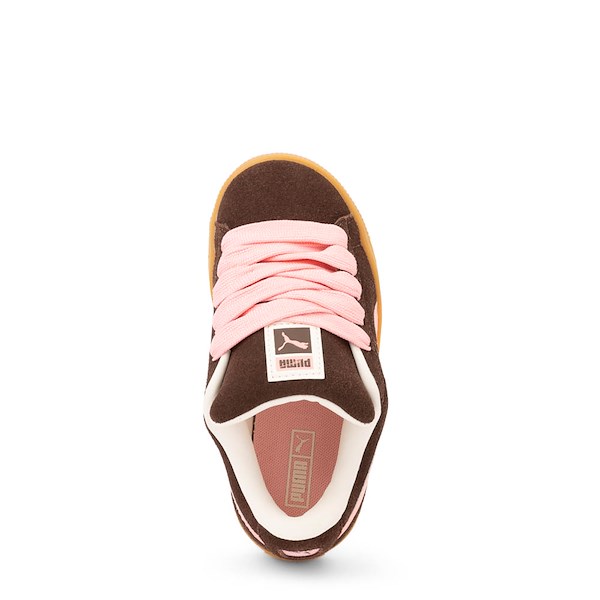 alternate view PUMA Suede XL Athletic Shoe - Big Kid - Brown / PeachALT2