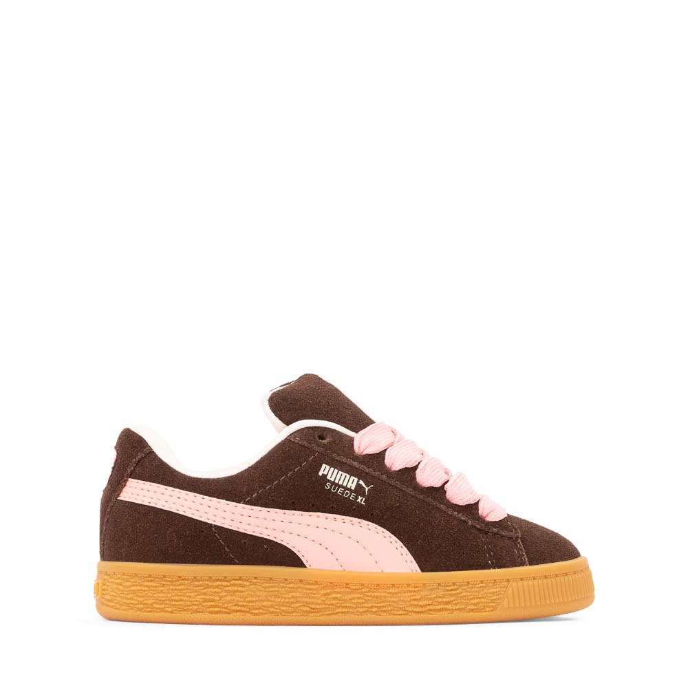 PUMA Suede XL Athletic Shoe - Big Kid - Brown / Peach
