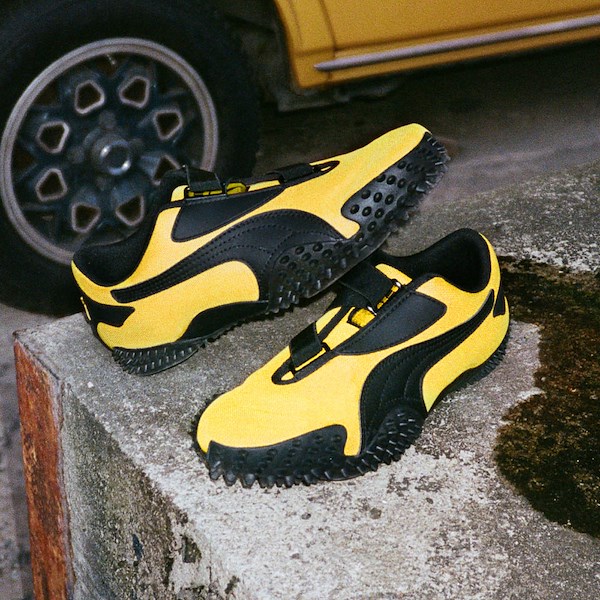 alternate view Womens PUMA Mostro Athletic Shoe - Yellow / BlackHERO