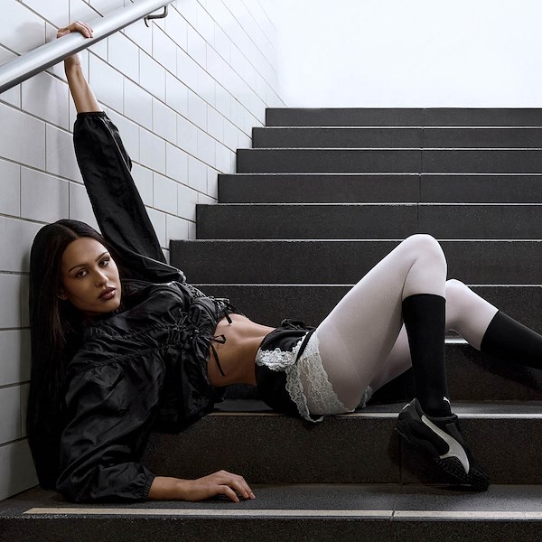 alternate view Womens PUMA Mostro OG Prime Sneaker - PUMA Black / PUMA Silver / PUMA BlackALT1B