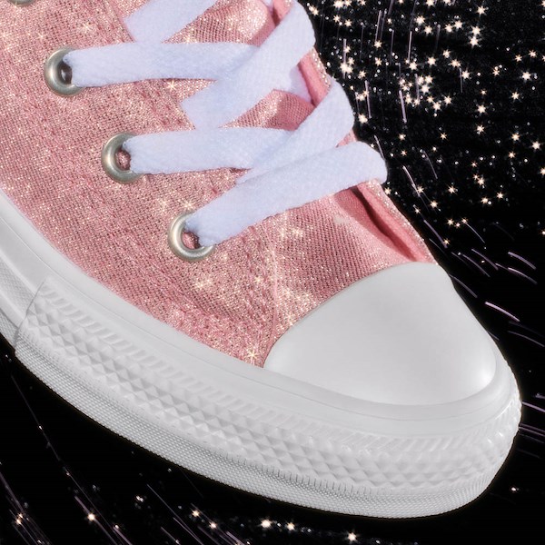 alternate view Converse Chuck Taylor All Star Low-Top Sneaker - Baby / Toddler - Pink SparkleALT1D