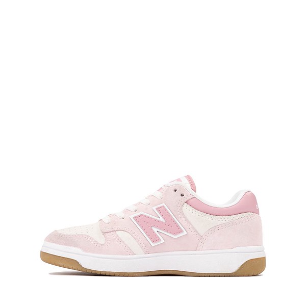 alternate view New Balance 480 Athletic Shoe - Little Kid - Pink / WhiteALT1