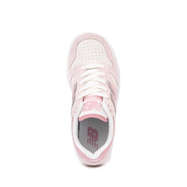 alternate view New Balance 480 Athletic Shoe - Little Kid - Pink / WhiteALT2