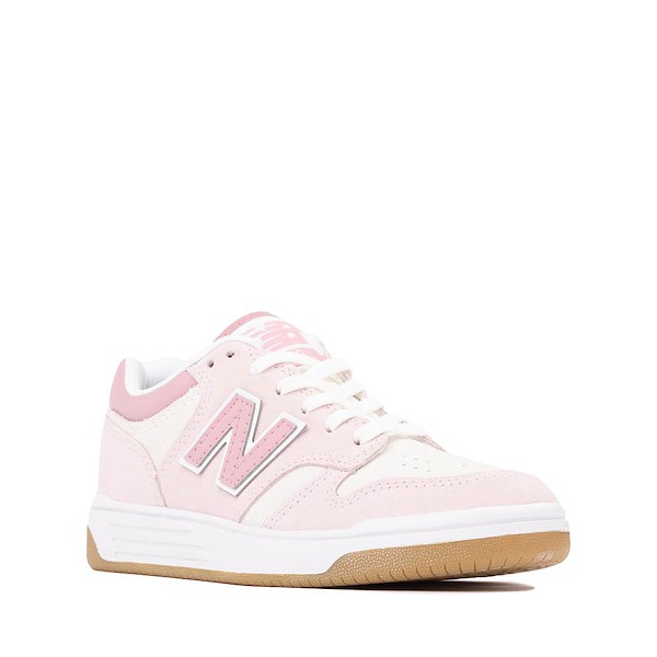 alternate view New Balance 480 Athletic Shoe - Big Kid - Pink / WhiteALT5