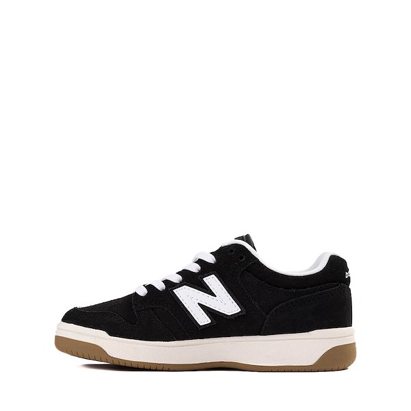 alternate view New Balance 480 Athletic Shoe - Little Kid - Black / WhiteALT1