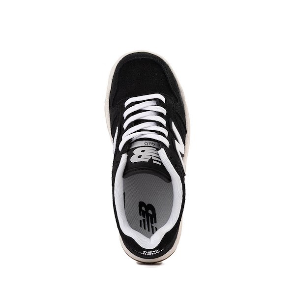 alternate view New Balance 480 Athletic Shoe - Little Kid - Black / WhiteALT2