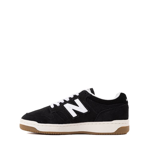 alternate view New Balance 480 Athletic Shoe - Big Kid - White / BlackALT1