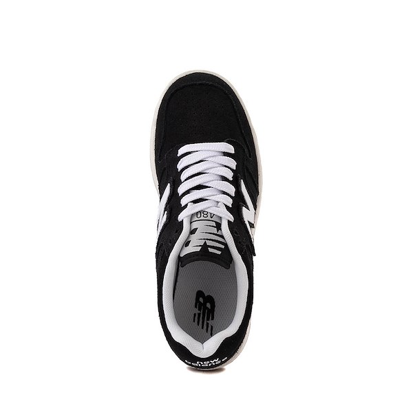 alternate view New Balance 480 Athletic Shoe - Big Kid - White / BlackALT2
