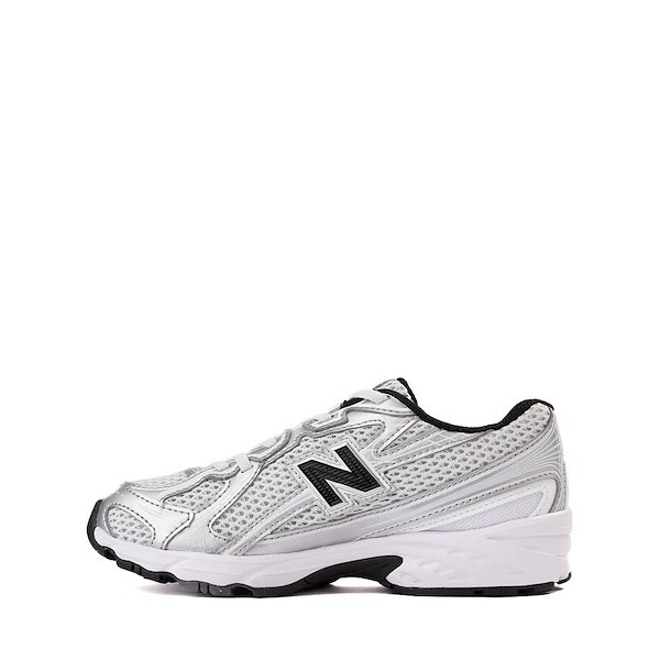 alternate view New Balance 740 Athletic Shoe - Little Kid - White / Silver Metallic / BlackALT1